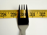 Close-Up of Fork with Measuring Tape