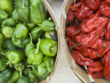 Red and Green Shishito Peppers