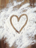 Heart Shape in Flour