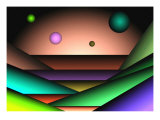 Globes Floating over Layers