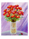 Bouquet of Asters in Vase