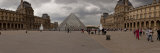 Composite Panorama of the Louvre with the Pyramid