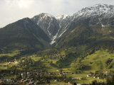 Towns and Chalets Dot the Landscape Near Davos