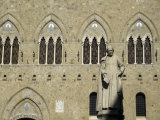 Statue of Sallustio Bandini in Front of Palazzo Salimbeni