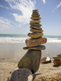 Rocks Balancing at the Beach  Aquinnah  Martha's Vineyard  Ma