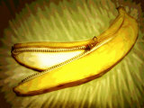 Banana with Zippered Skin