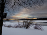 Birdhouse at Sunset by West Lake  Danbury  Connecticut