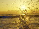 Water Splashing with Sun in the Background