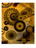 Abstract Image of Circles and Stars