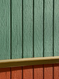 Red and Green Wall Exterior