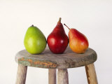 Still Life of 3 Pears on a Milk Stool