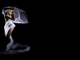 Woman with Veil in Motion