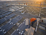 Installing Photovoltaic Panels on a Warehouse Rooftop