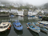 Foggy View in Polperro  a Small Fishing Village