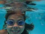 Child Swims Underwater