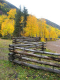 Wooden Fence in the Mountains of Colorado