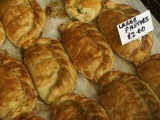 Pasties  a Cornish Food  in a Shop in an Ancient Fishing Village