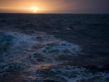 Sunset over the Southern Ocean Near Elephant Island