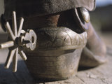 Detail of a Cowboy Boot with Spur