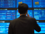 Stock Quotes on Screens at the Tokyo Stock Exchange