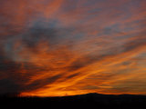 Dramatic Sunset with Glowing Clouds at Ferto Lake