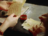 Woman Receives Her Fortune from a Fortune Teller at the A-Ma Temple