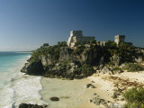 Temple of Kukulcan  or El Castillo  on the Caribbean Sea Coast