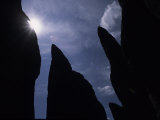 Backlit View of the Rugged Peaks of 'The Needles'