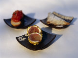 Coated Grape Appetizer Is Served at a Japanese Restaurant