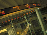 Electronic 'Ticker' at the All Digital the Tokyo Stock Exchange