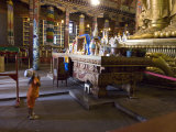 Little Girl Prays at a Temple