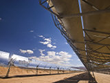 Parobolic Mirrors at a Solar Thermal Plant are Used to Heat Oil