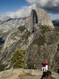Couple Look at Half Dome from Glacier Point Overlook