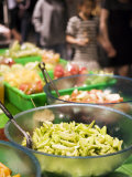 Buffet of Cut Fruit at a Food Stall