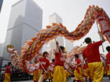 Dragon Dance During Chinese New Year