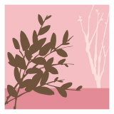 Metro Leaves in Pink I