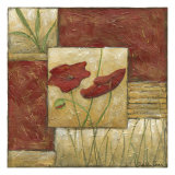 Small Red Lacquer Collage I