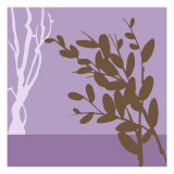 Metro Leaves in Violet II