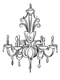 Graphic Chandelier II