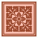 Tonal Woodblock in Coral IV