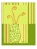 Minimalist Flowers in Green II