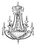 Graphic Chandelier III