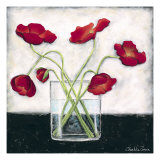 Printed Modern Poppies I