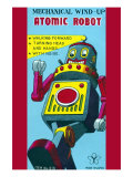 Mechanical Wind-Up Atomic Robot