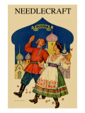 Russian Dancers In a Folk Costume