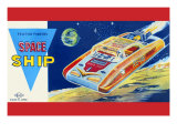 Friction Powered Space Ship Ss-18