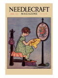 Pre-Teen Cross-Stitches a Fabric