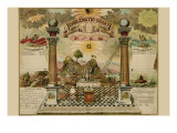 Symbols - Emblematic Chart and Masonic History of Free and Accepted Masons