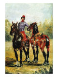 Groom with Two Horses