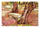The Stone Bench In The Garden of Saint-Paul Hospital